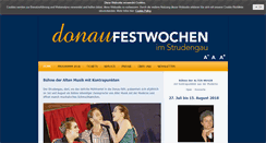 Desktop Screenshot of donau-festwochen.at
